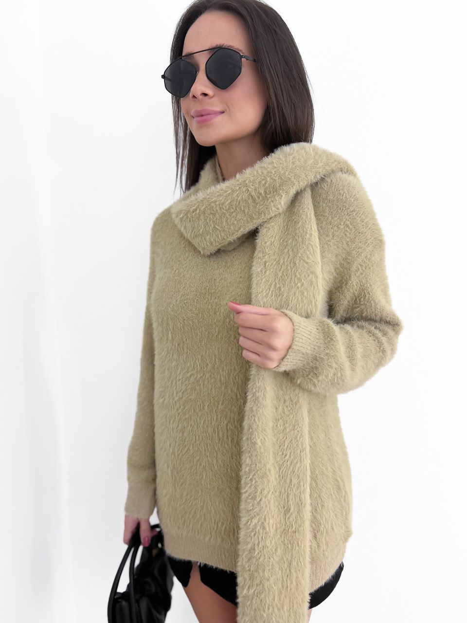 BLUSA PELINHOS COM CACHECOL Nude