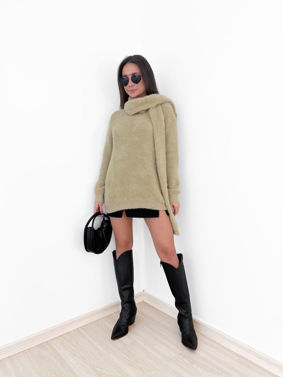BLUSA PELINHOS COM CACHECOL Nude