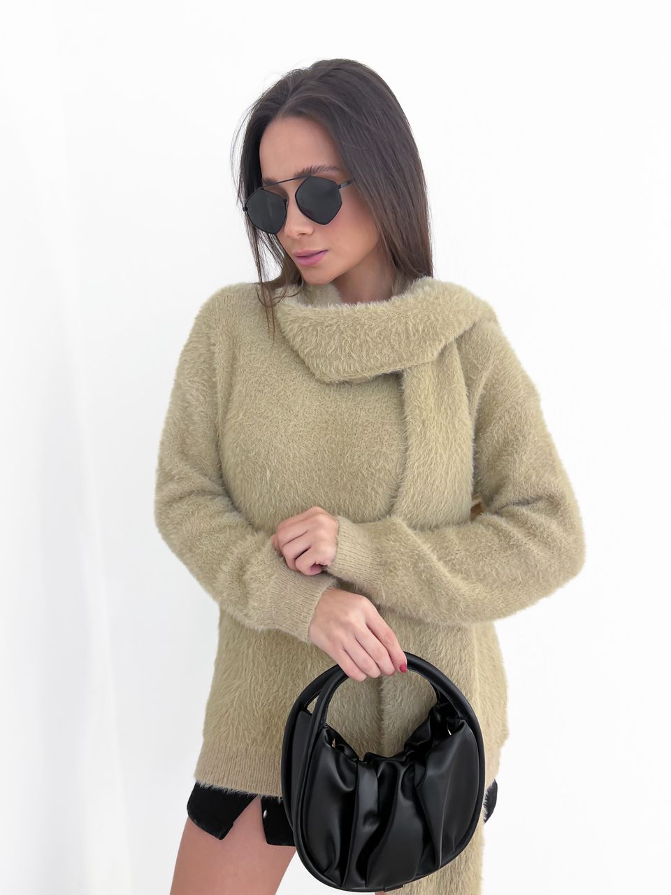 BLUSA PELINHOS COM CACHECOL Nude
