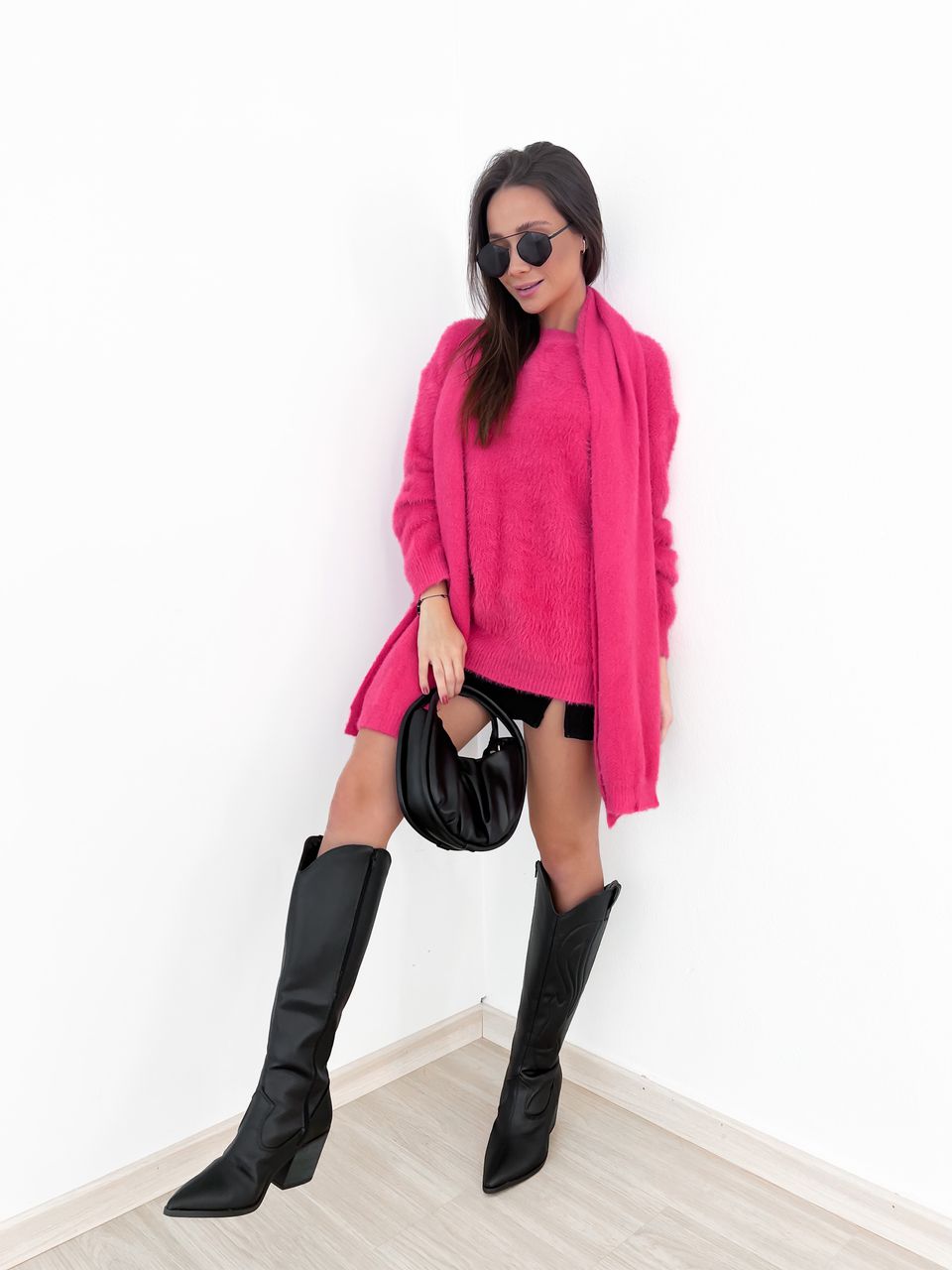 BLUSA PELINHOS COM CACHECOL Pink
