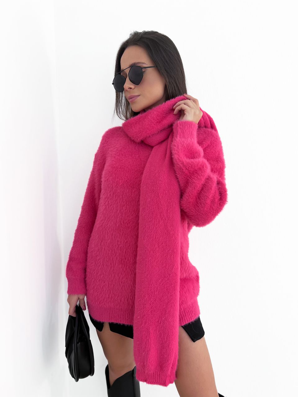 BLUSA PELINHOS COM CACHECOL Pink