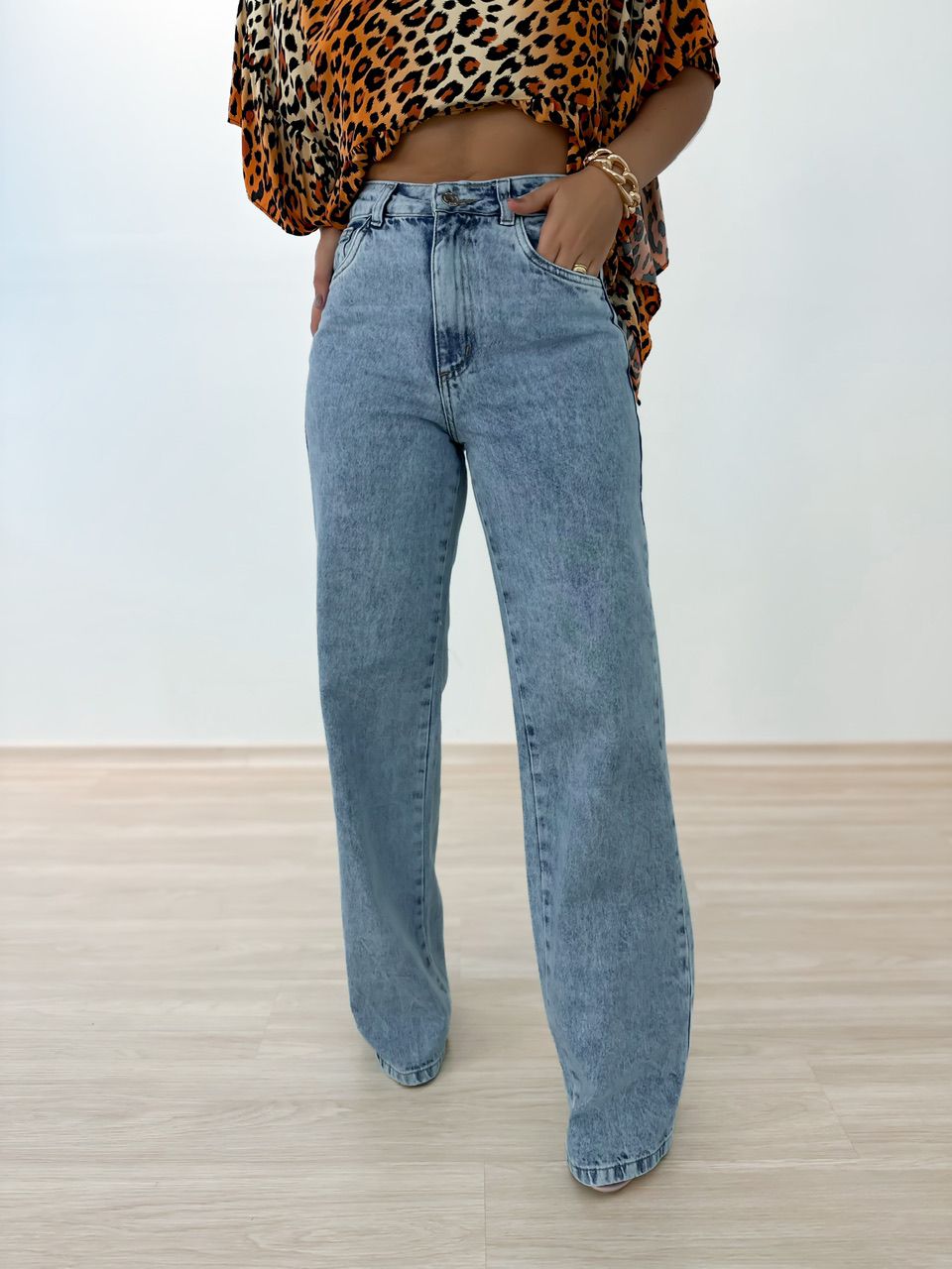 CALÇA PANTALONA JEANS Jeans Claro