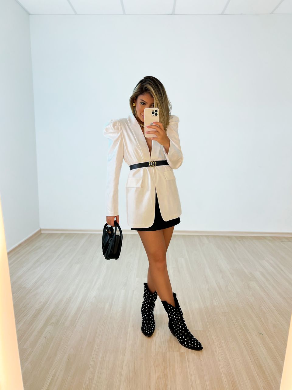BLAZER COM CINTO Nude