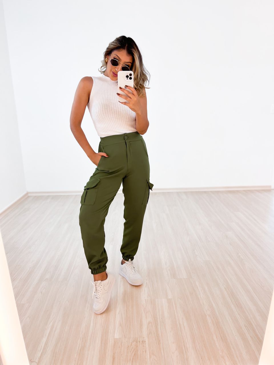 CALÇA CARGO JOGGER Verde Militar