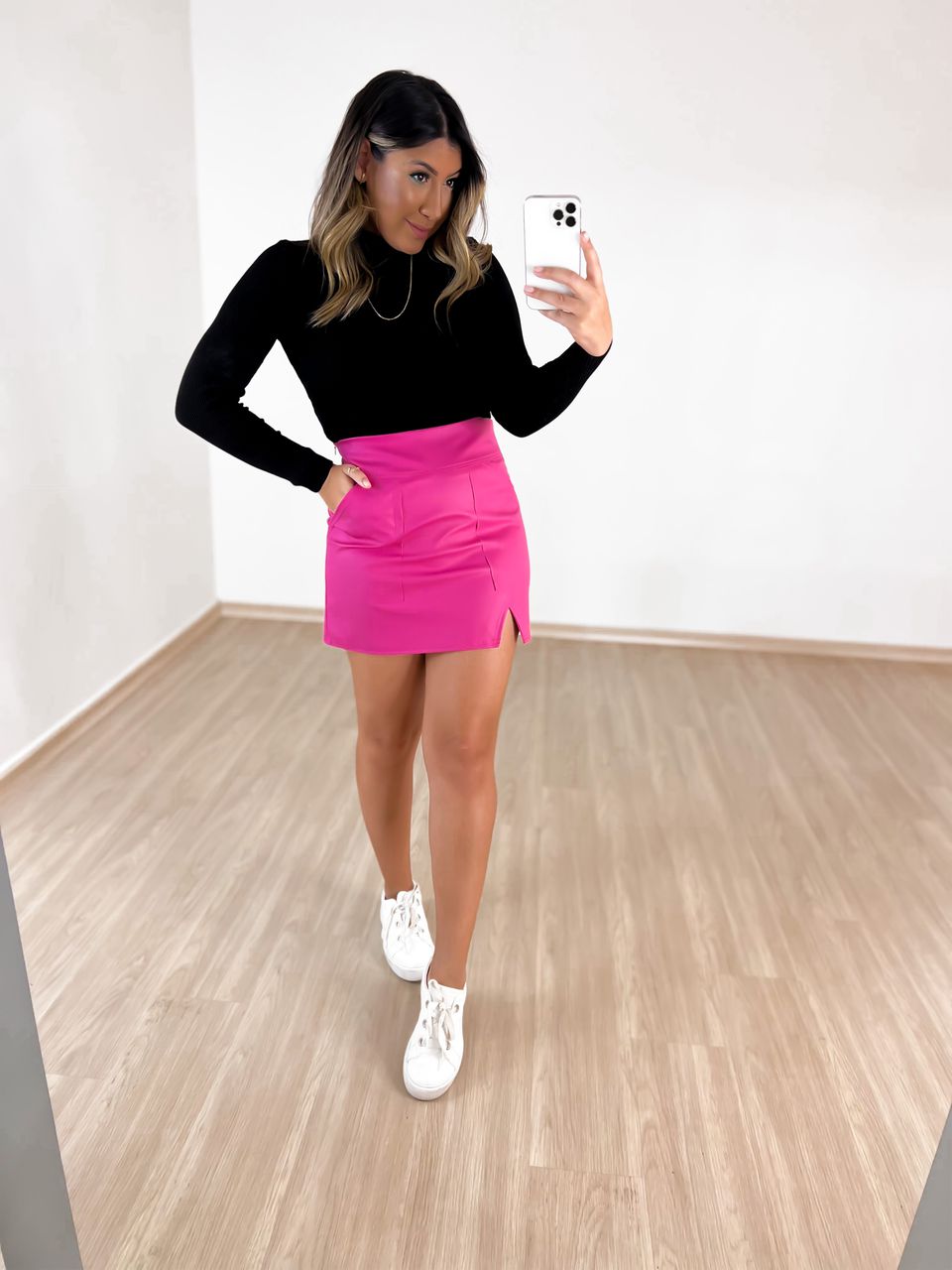 SAIA COURO FAKE CF Pink