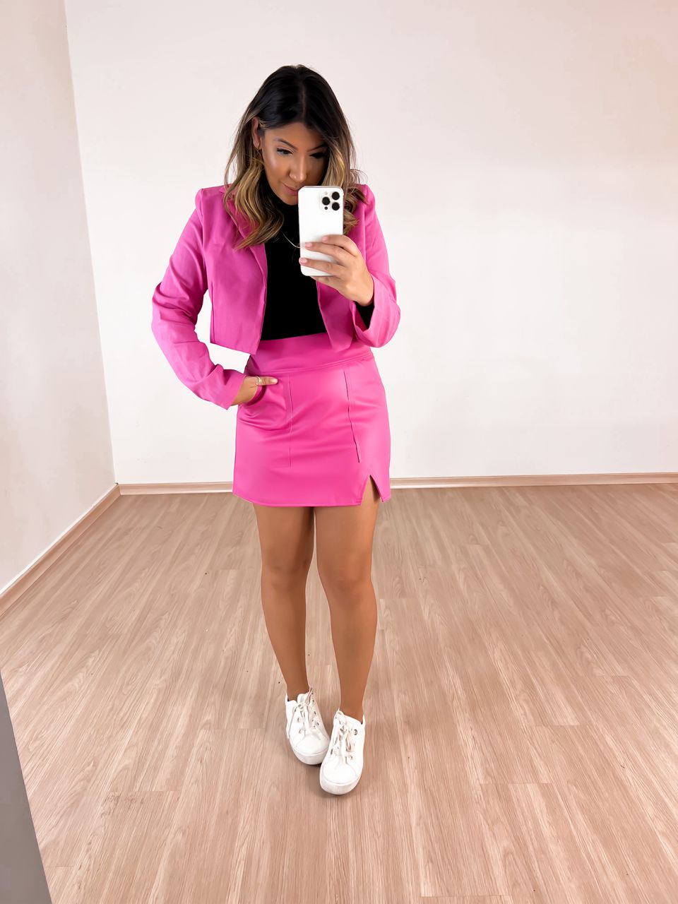 SAIA COURO FAKE CF Pink