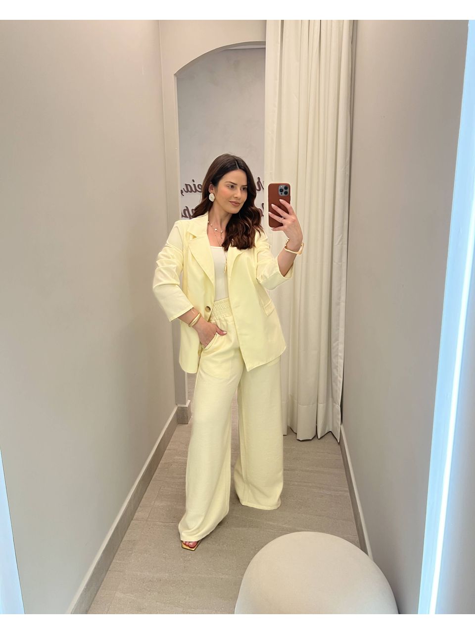 Blazer Mia Amarelo Manteiga - CASA JABÔ