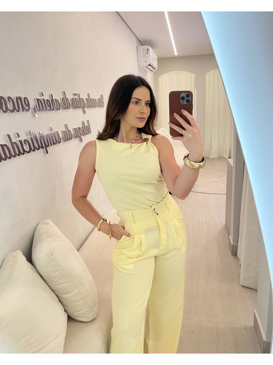 Regata Bianca Amarelo - CASA JABÔ