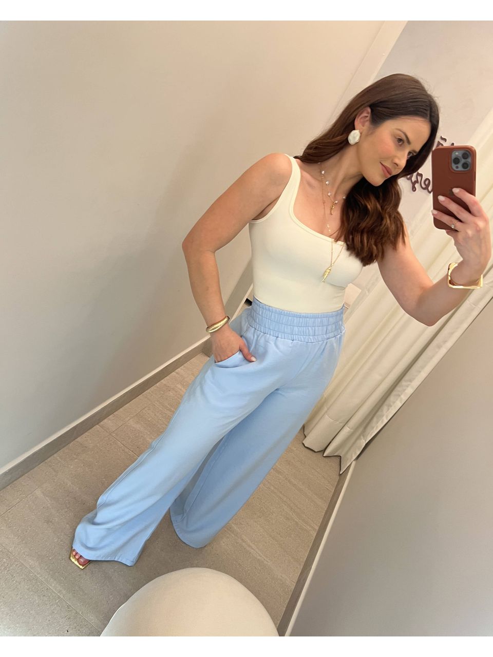 Calça Mia Azul Bebê - CASA JABÔ