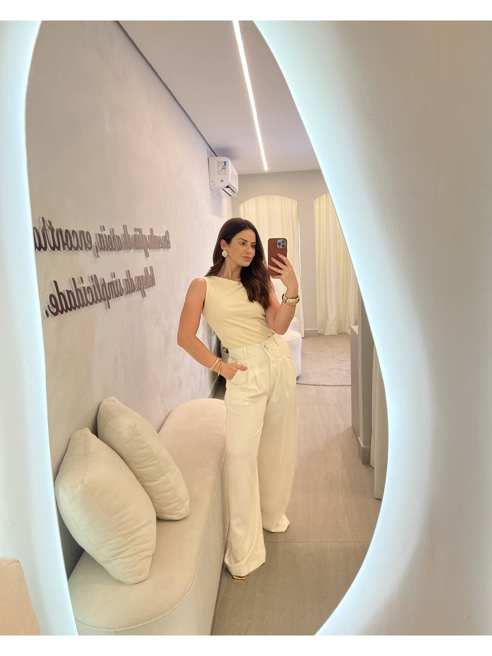 Calça Taina Creme - CASA JABÔ