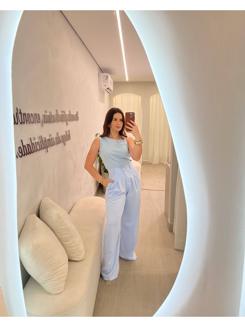 Calça Taina Azul Claro - CASA JABÔ