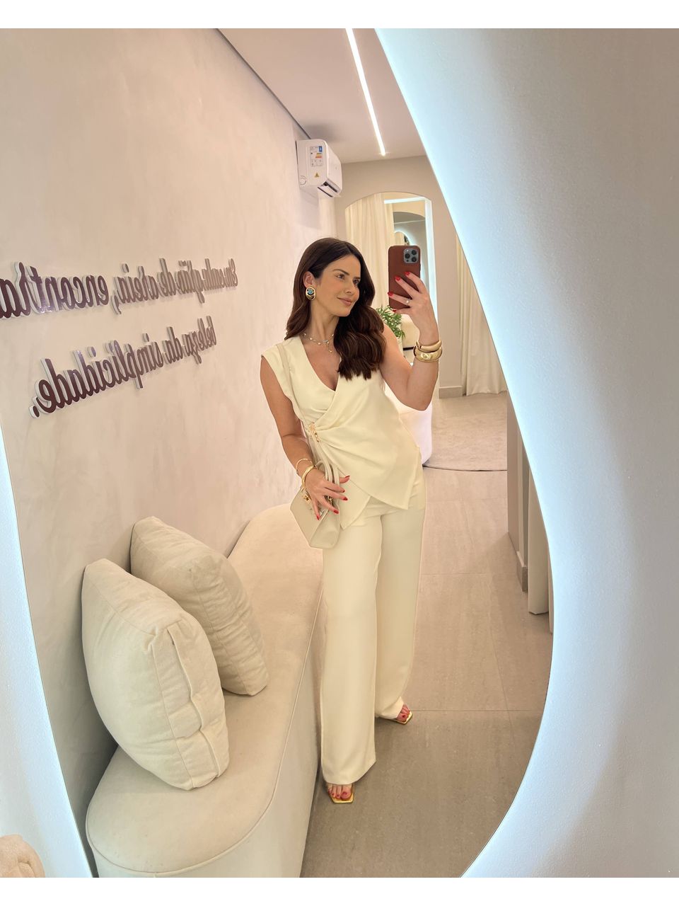 Conjunto Joana Creme - CASA JABÔ