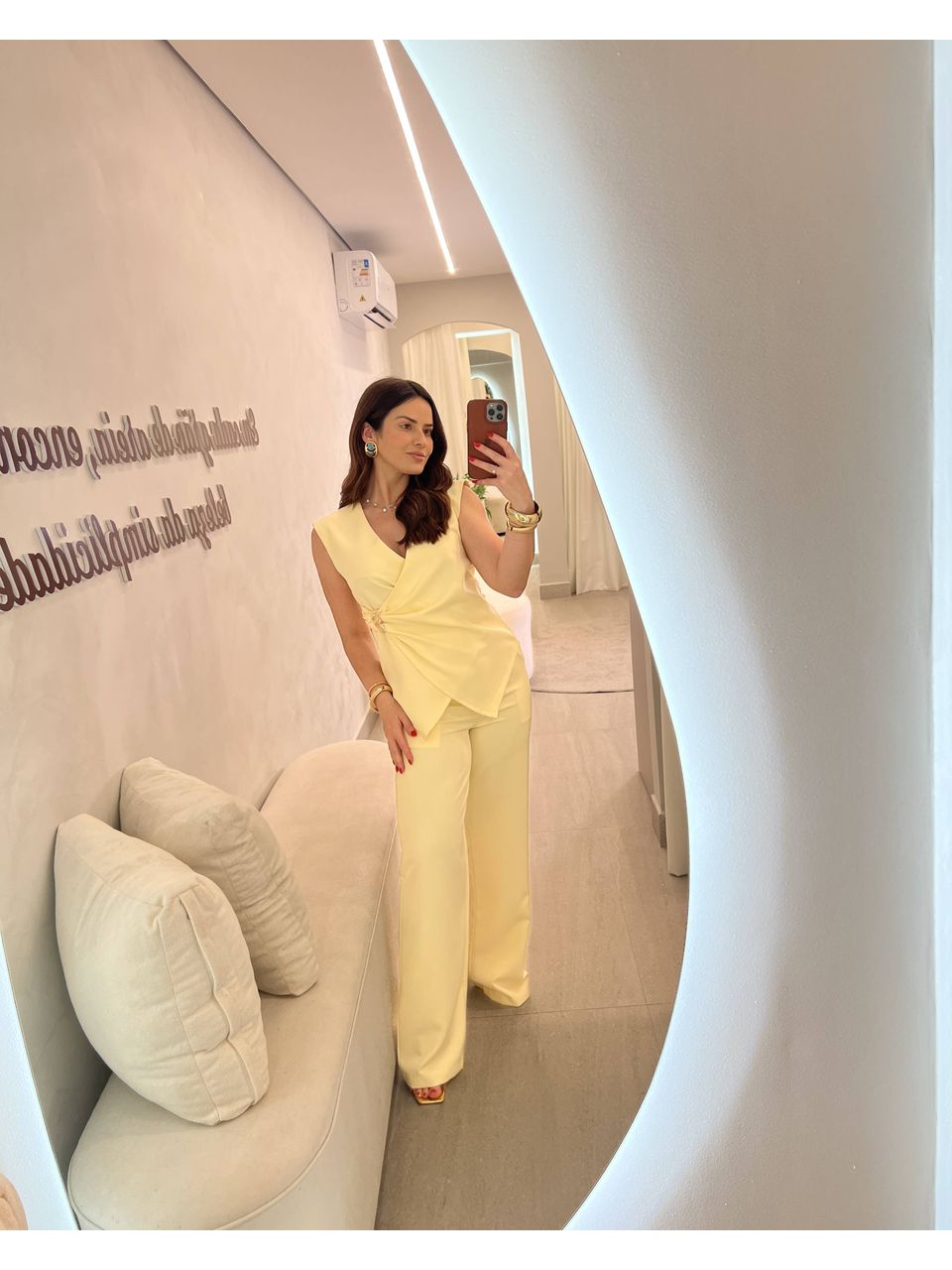 Conjunto Joana Amarelo Manteiga - CASA JABÔ