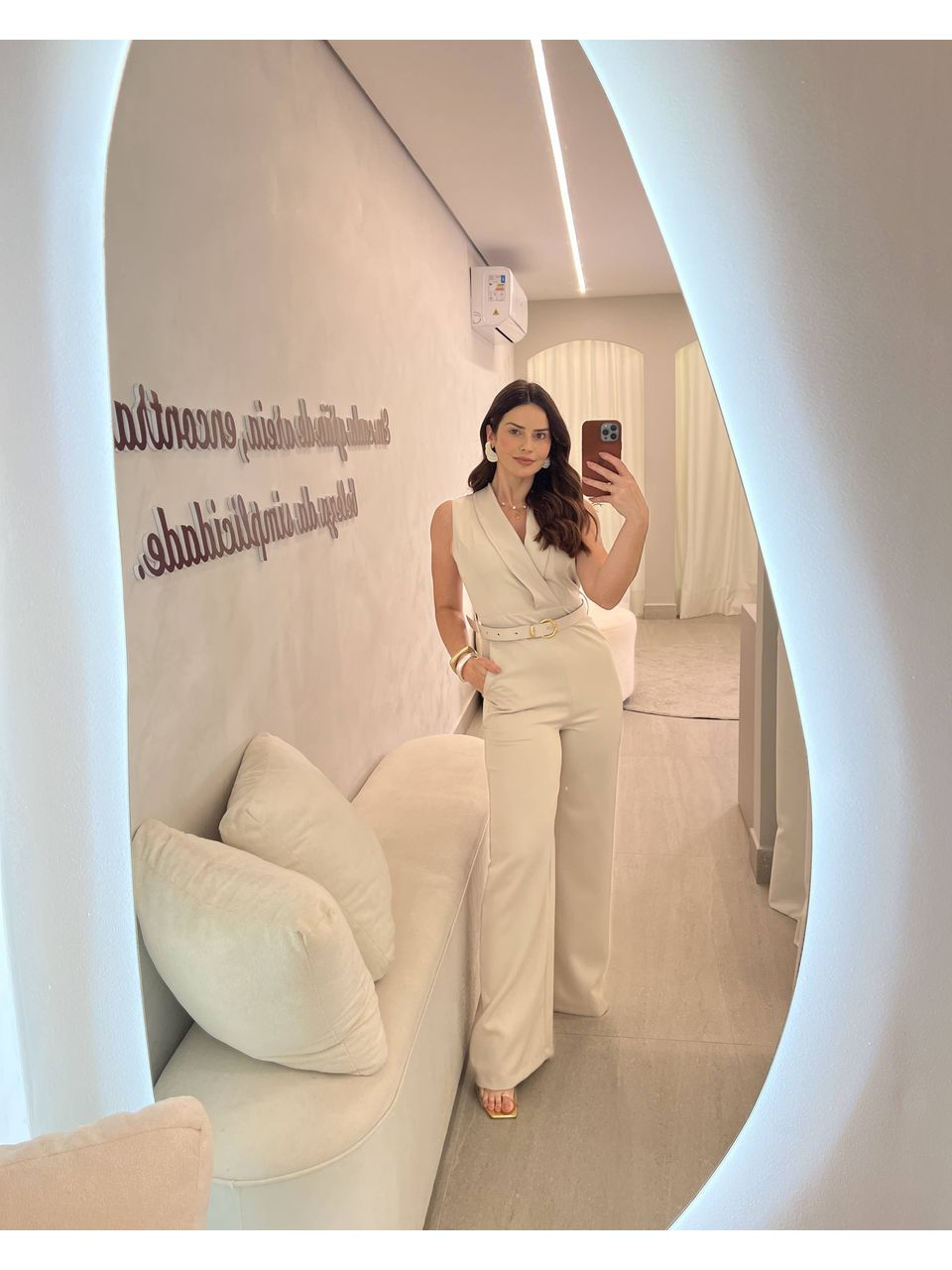 Macacão Luna Areia - CASA JABÔ