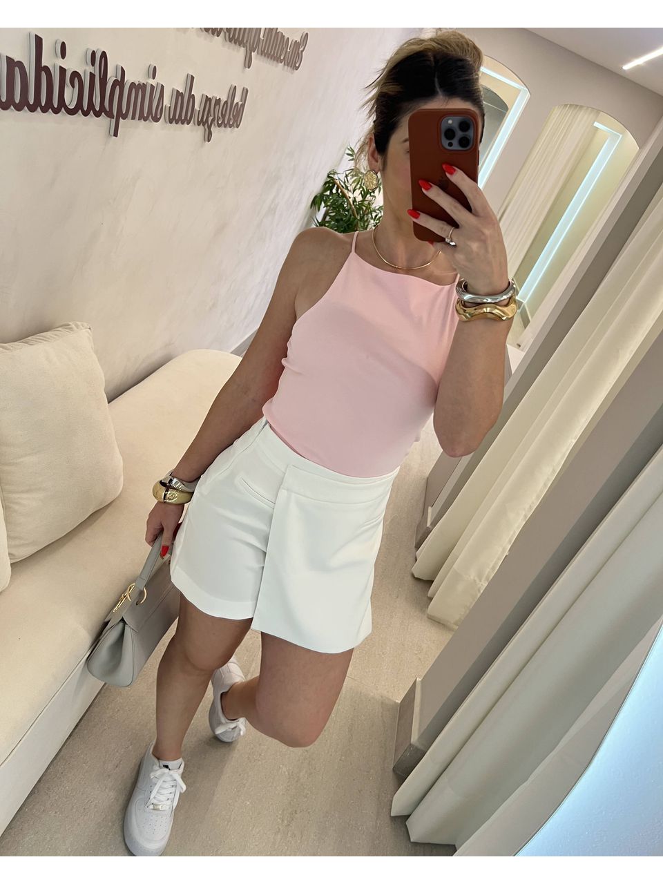 Short Saia Zara Branco - CASA JABÔ