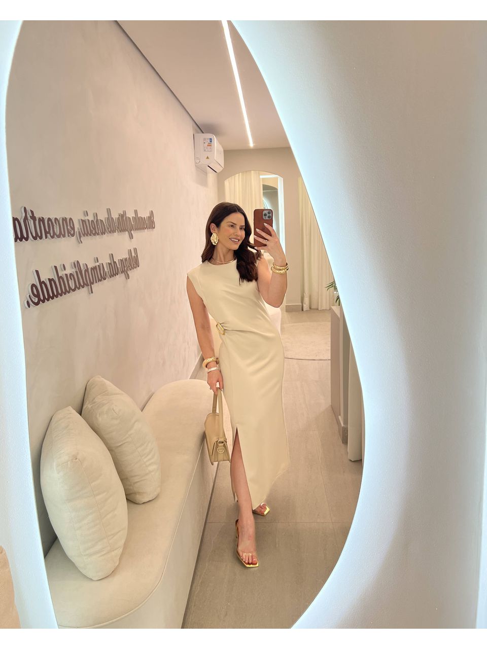 Vestido Lidi Areia - CASA JABÔ