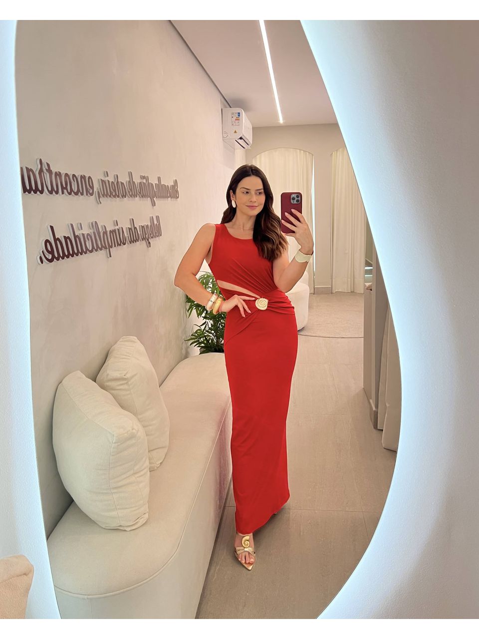 Vestido Solares Vermelho - CASA JABÔ