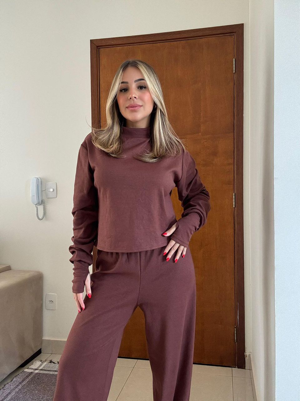 CONJUNTO DAFNE MARROM - Milla