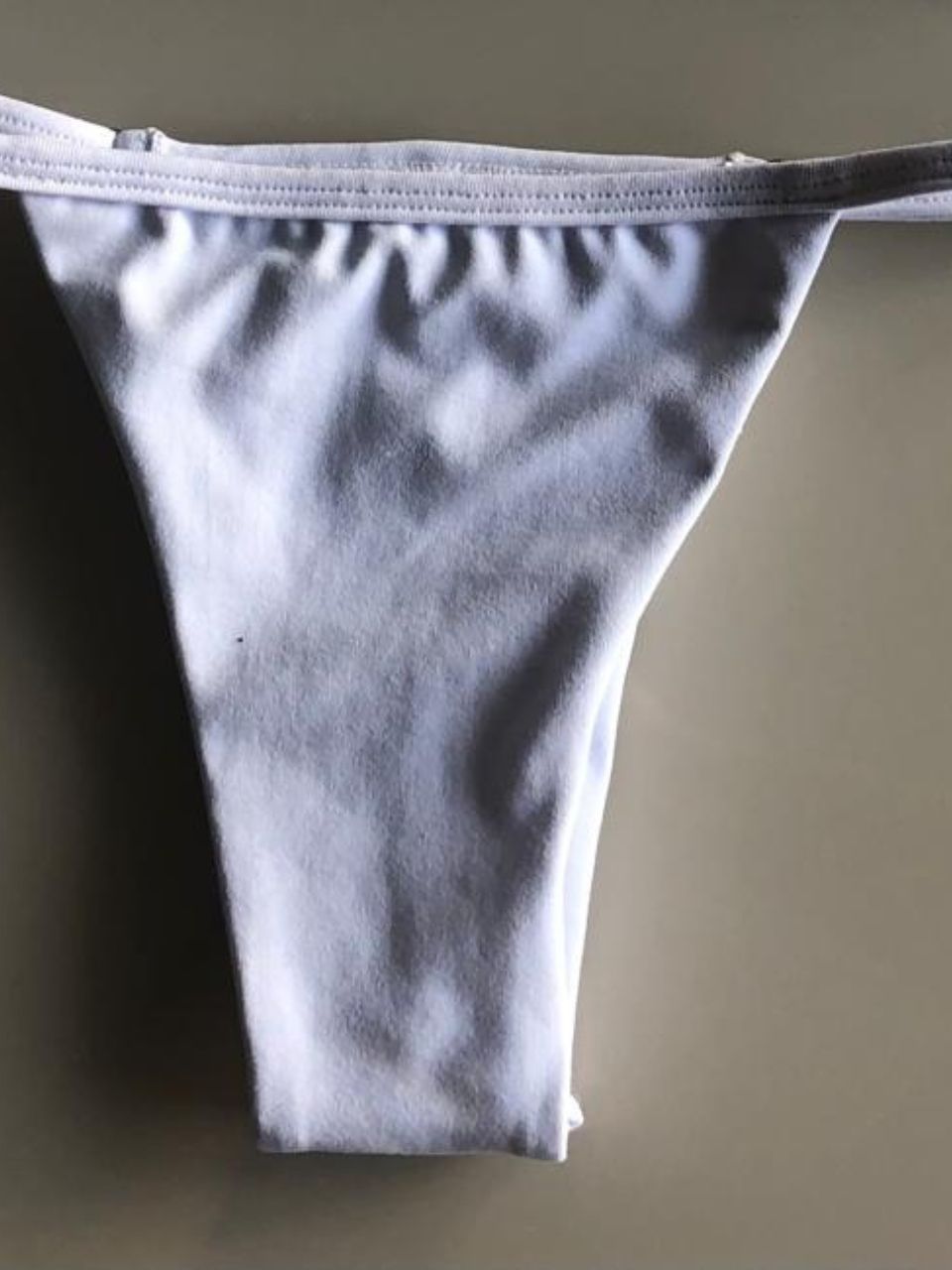 Calcinha de Fita Regulagem Branco - Milla