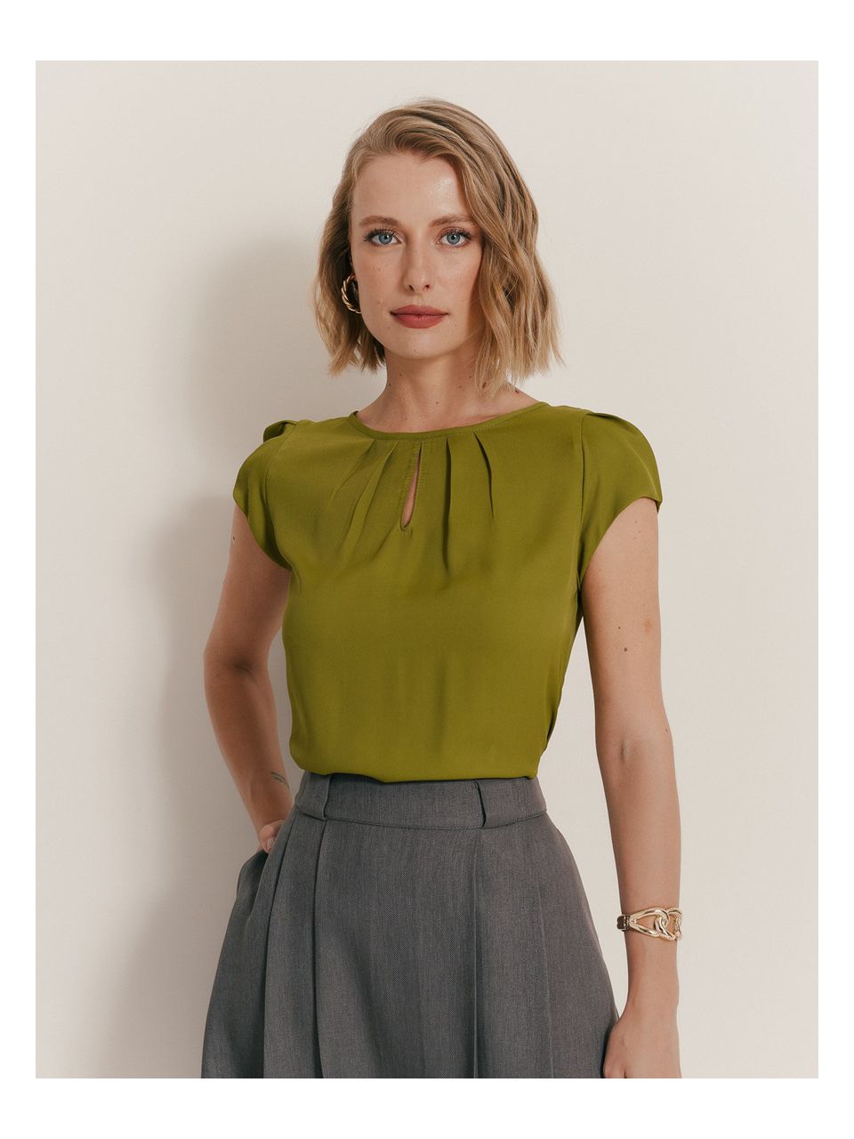 Blusa Gota - Verde - DONNA LELLA