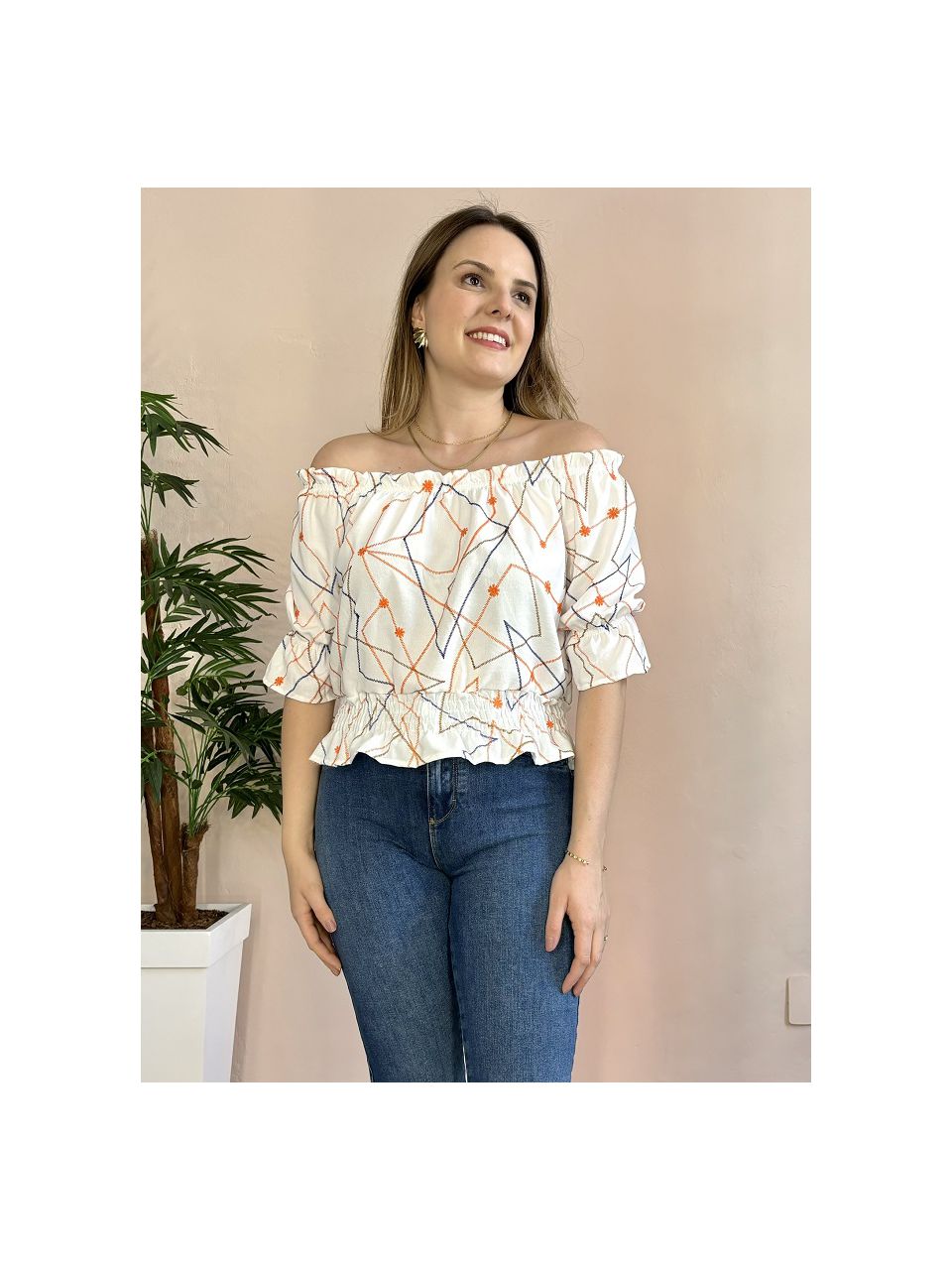 Blusa Bordada Carola - DONNA LELLA