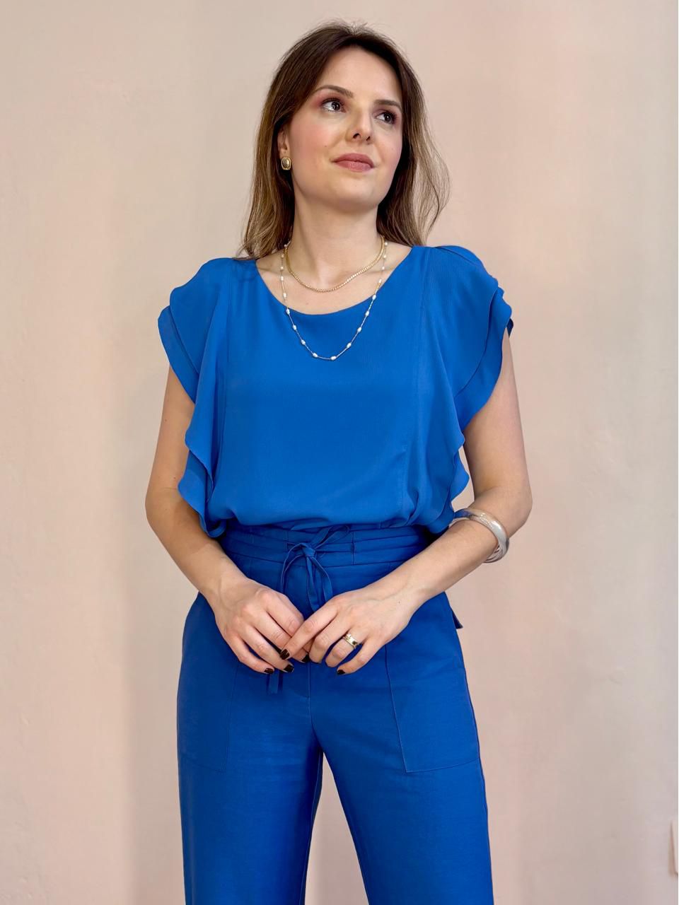 Blusa Paloma - Azul - DONNA LELLA