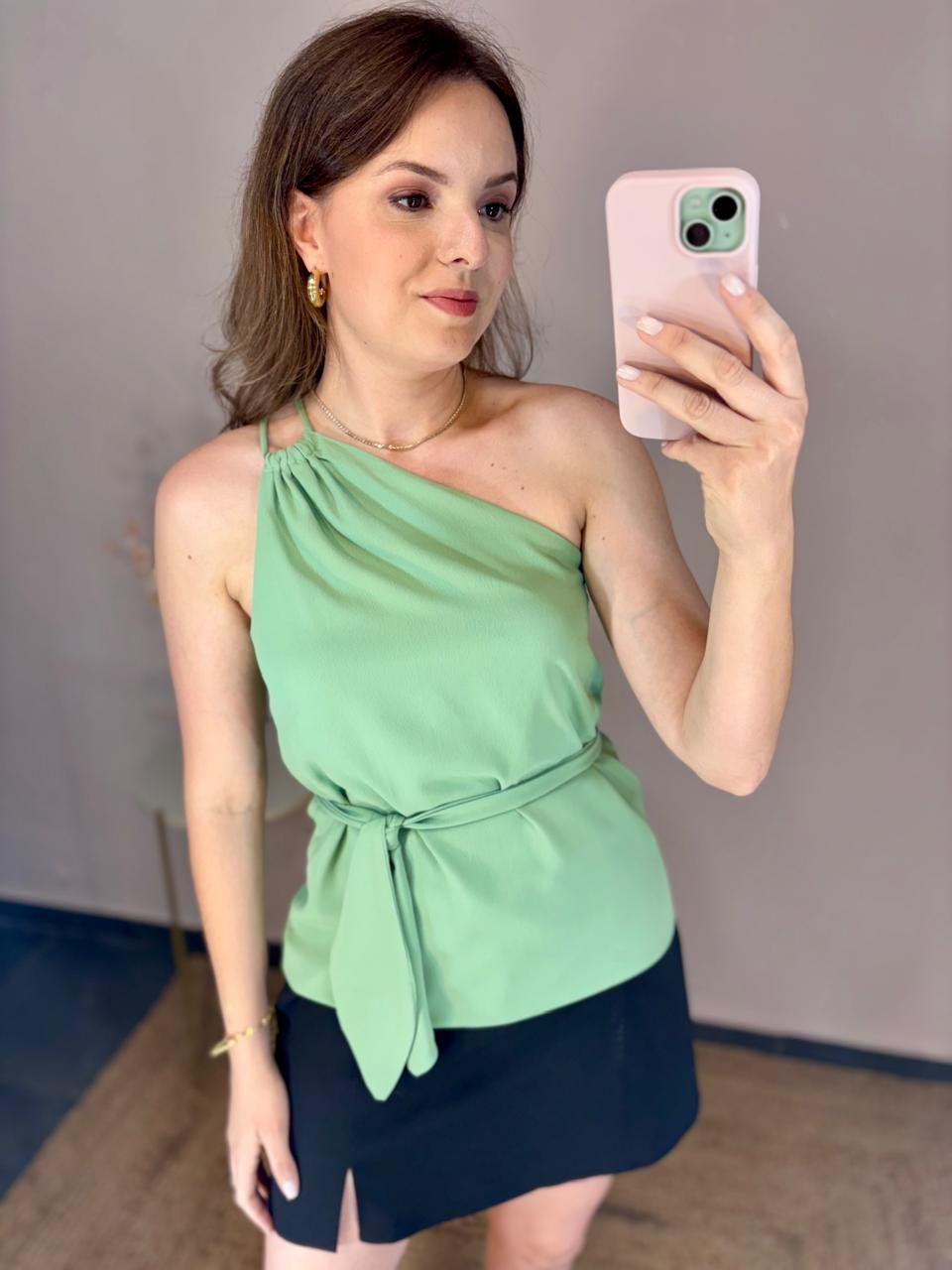 Blusa Brigite Ombro Só - DONNA LELLA