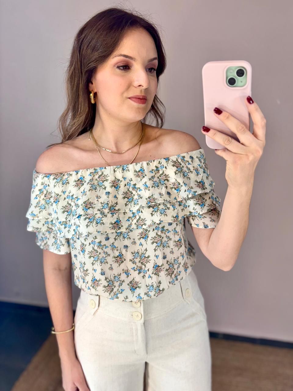 Blusa Floral Fiorela - DONNA LELLA