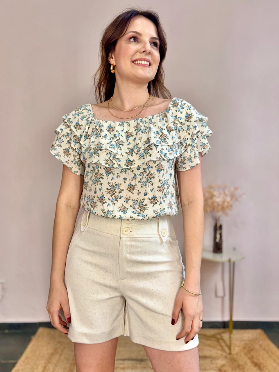 Shorts Linho Hellen - DONNA LELLA