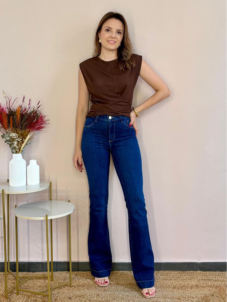 Calça Jeans Flare Dalia - DONNA LELLA