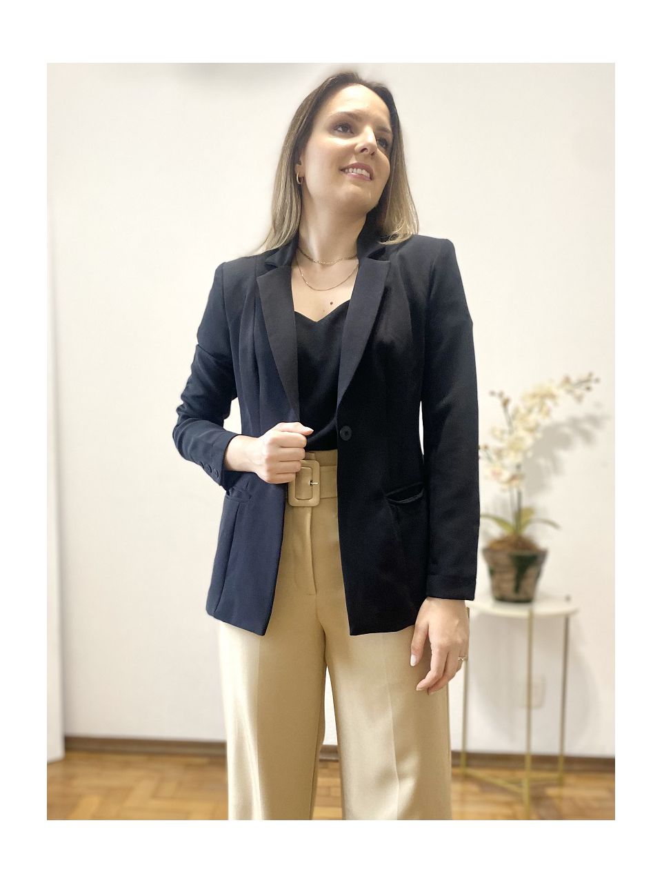 Blazer Marina - Preto - DONNA LELLA