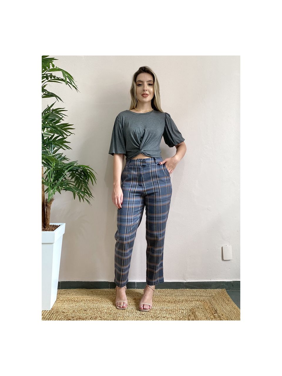 Calça Michele Xadrez - DONNA LELLA