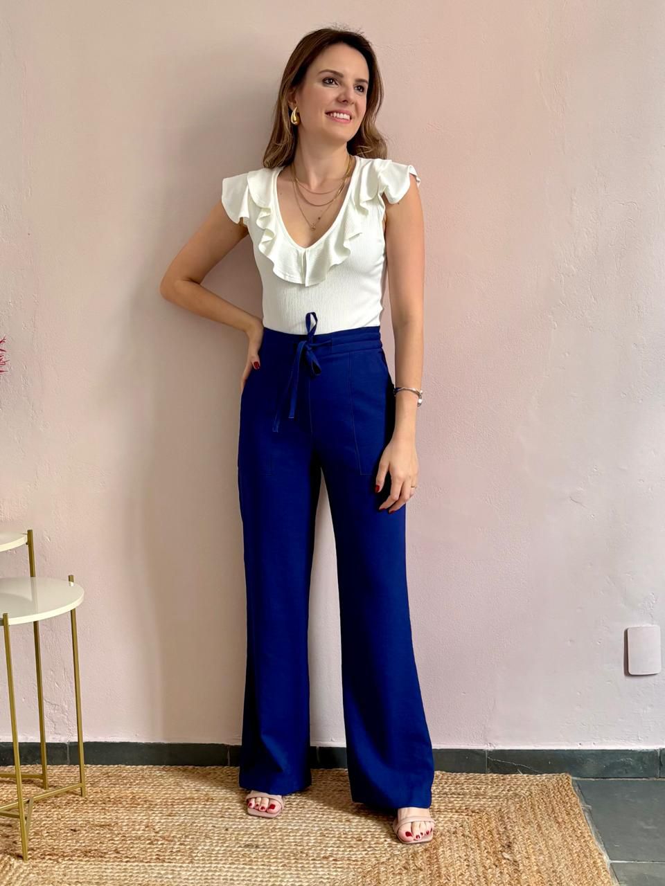 Calça Dandara - Marinho - DONNA LELLA