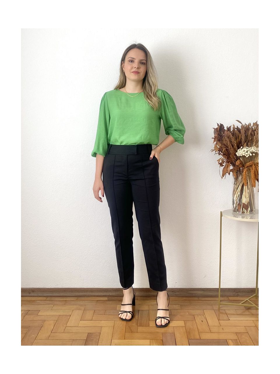 Calça Marie Alfaiataria - Preta - DONNA LELLA