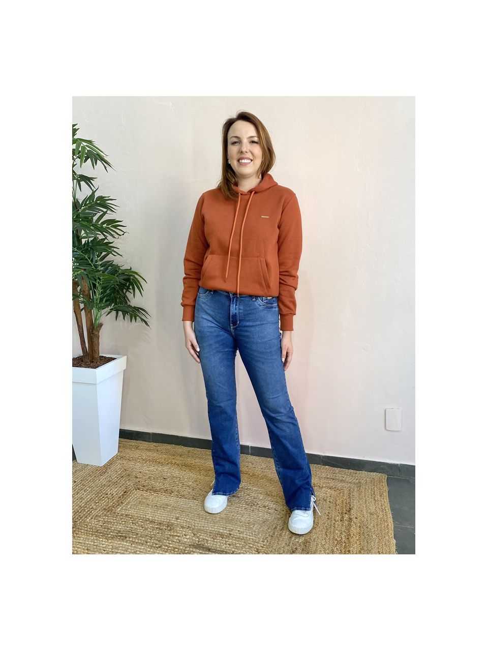 Calça Jeans Bootcut Fenda - DONNA LELLA