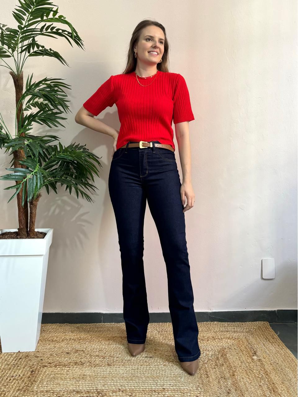 Calça Jeans Bootcut Clássica - DONNA LELLA