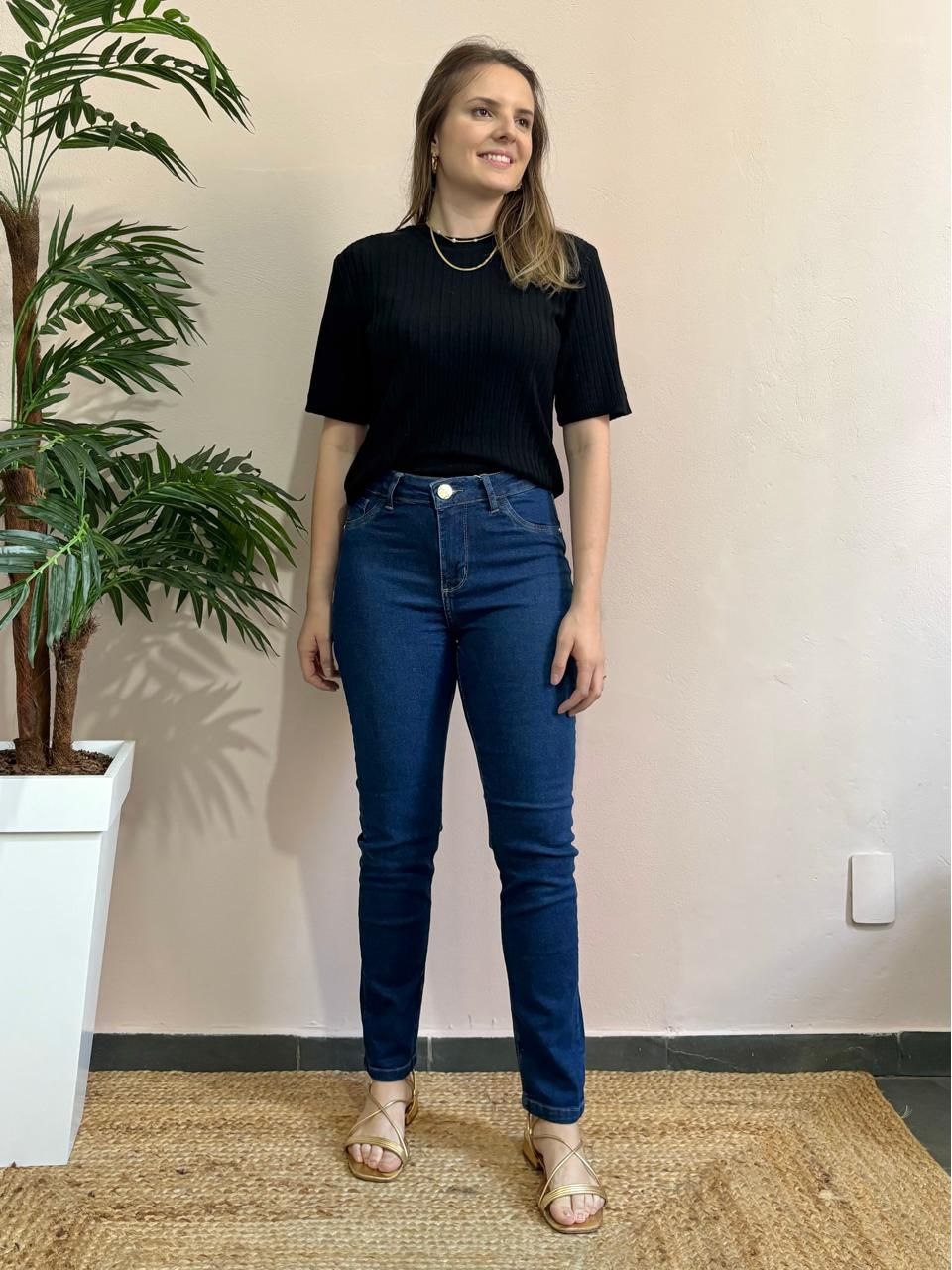 Calça Jeans Reta Clássica - DONNA LELLA
