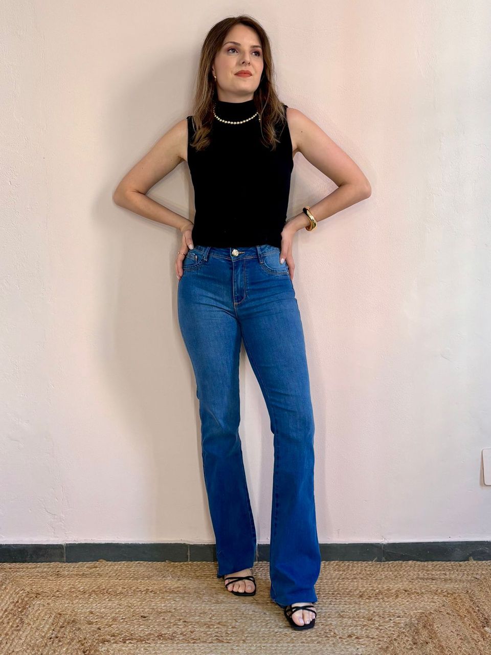 Calça Juliana Jeans Flare - DONNA LELLA
