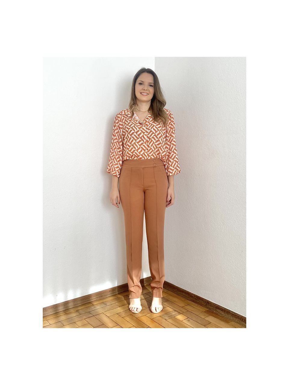 Calça Gardenia - Capuccino - DONNA LELLA