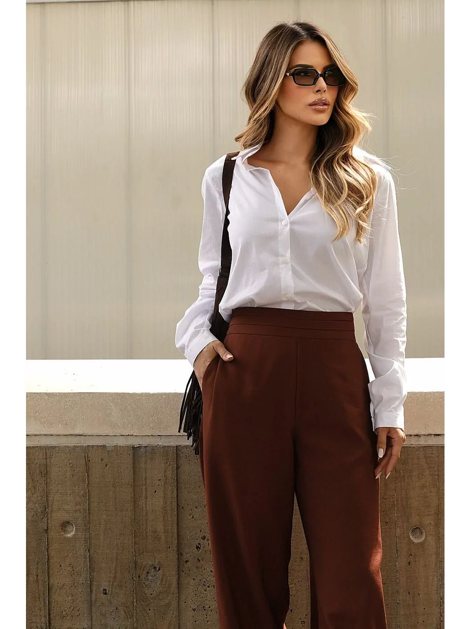 Camisa Tricoline Clássica - Branca - DONNA LELLA