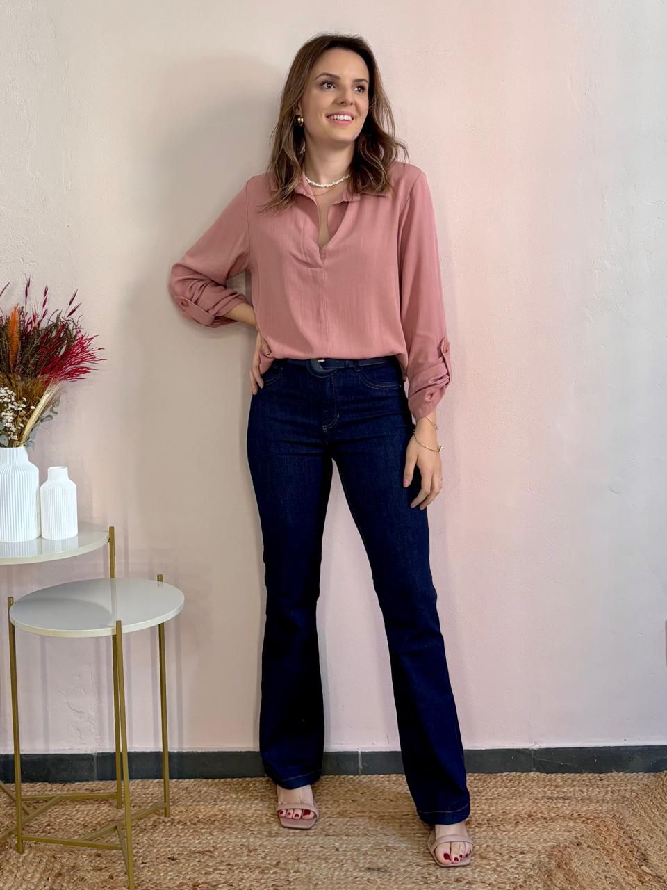 Calça Barbara - Jeans Flare Petit - DONNA LELLA