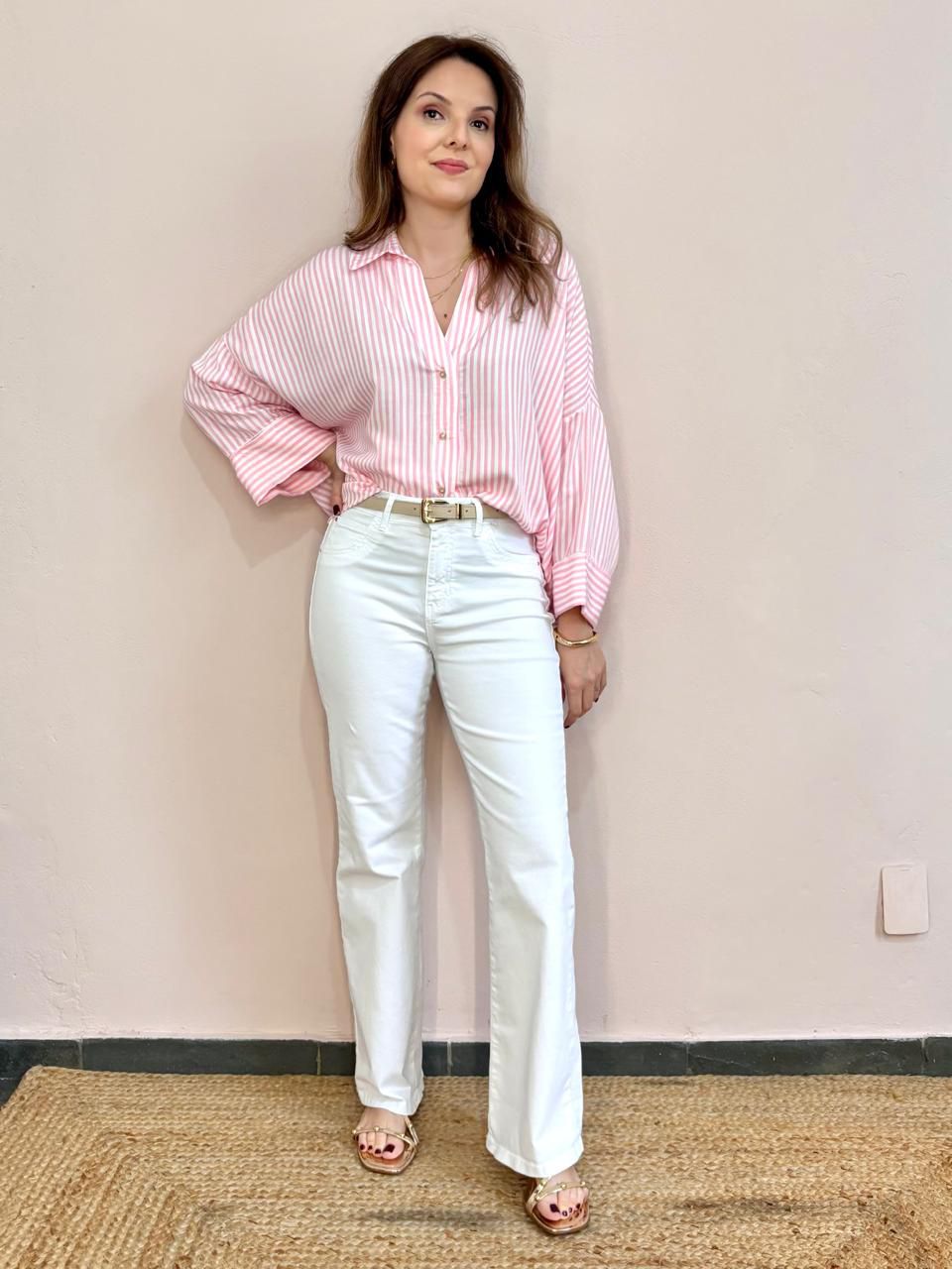 Calça Flare Petit - Branca - DONNA LELLA