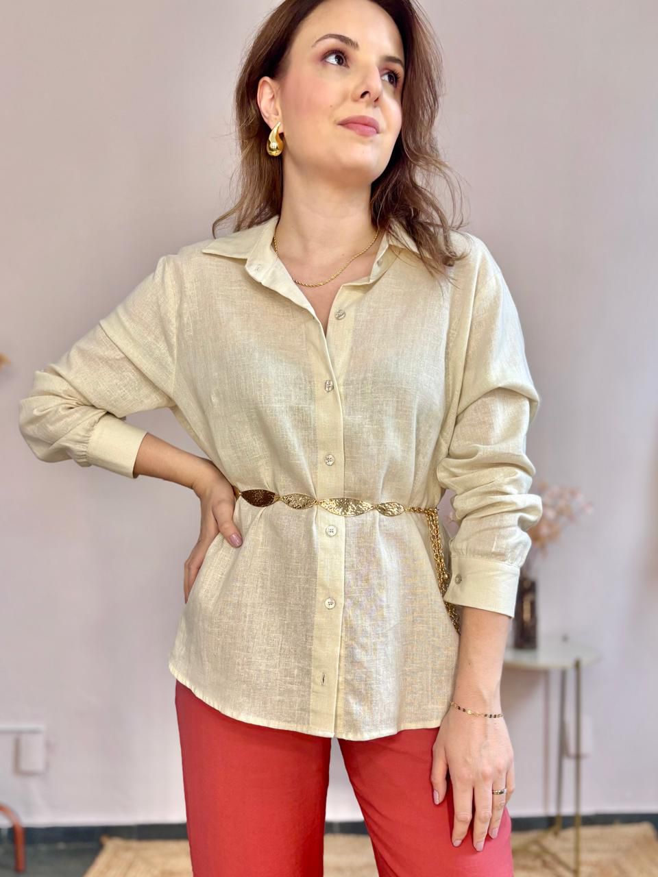 Camisa Linho Bella - DONNA LELLA