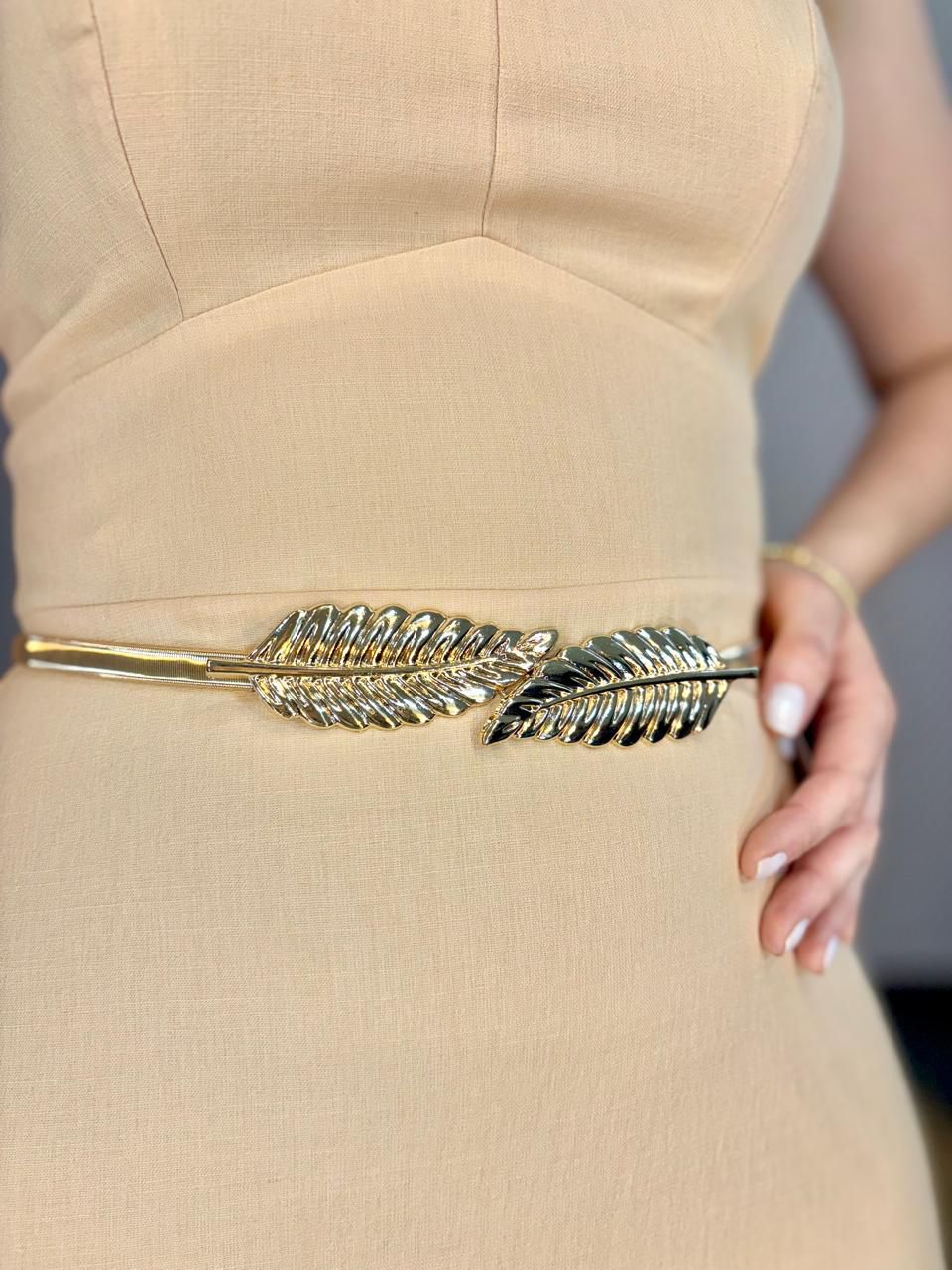 Cinto Folhas - Dourado - DONNA LELLA