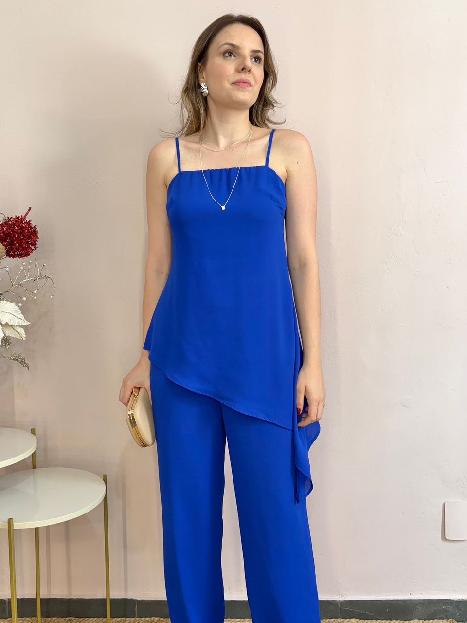 Blusa Assimétrica Gisele - Azul - DONNA LELLA