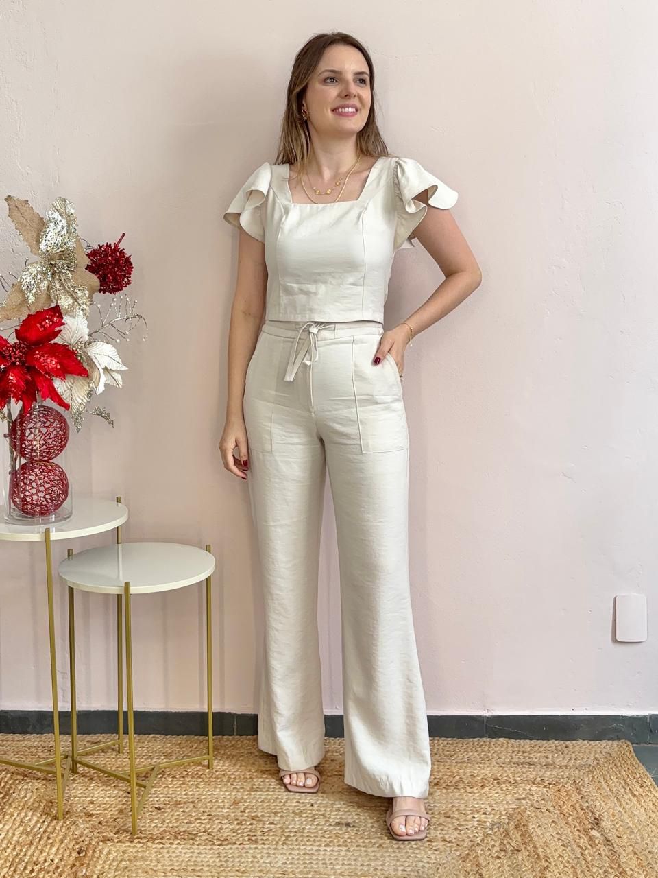 Calça Dandara - Cru - DONNA LELLA