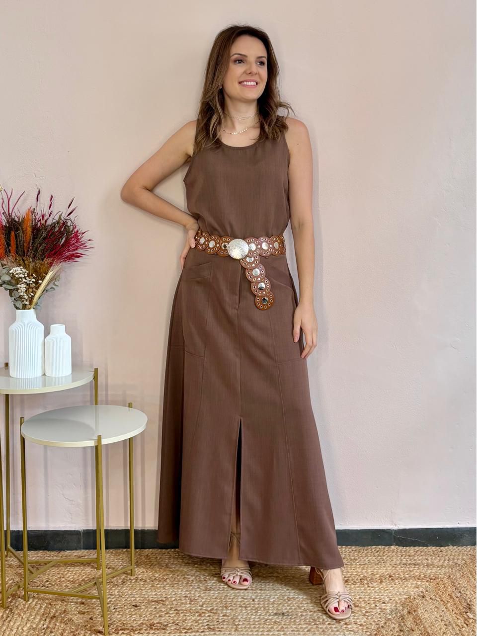 Saia Melissa - Marrom - DONNA LELLA