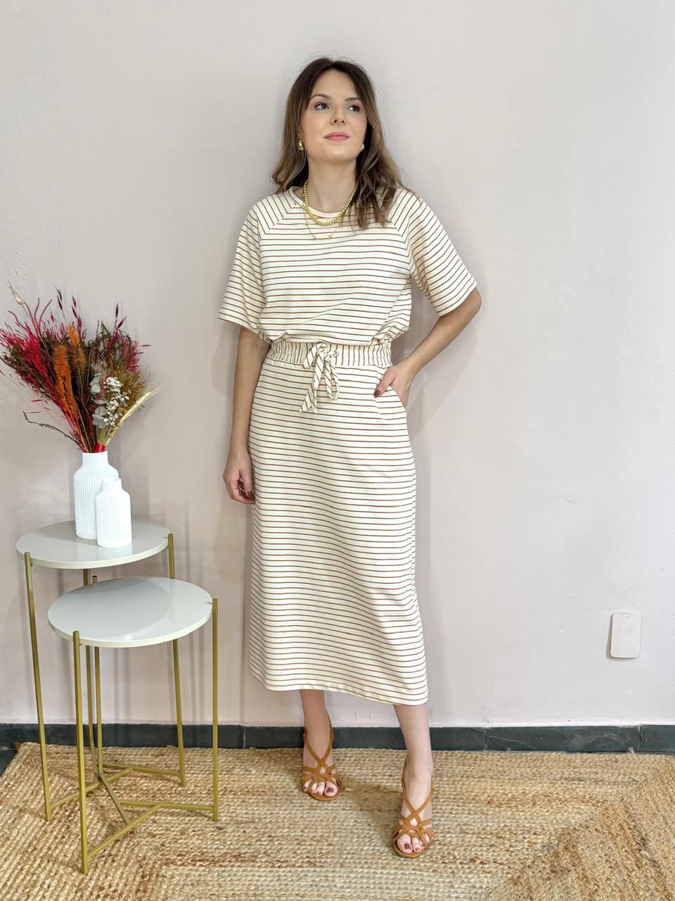 Conjunto Listrado Moletinho - DONNA LELLA