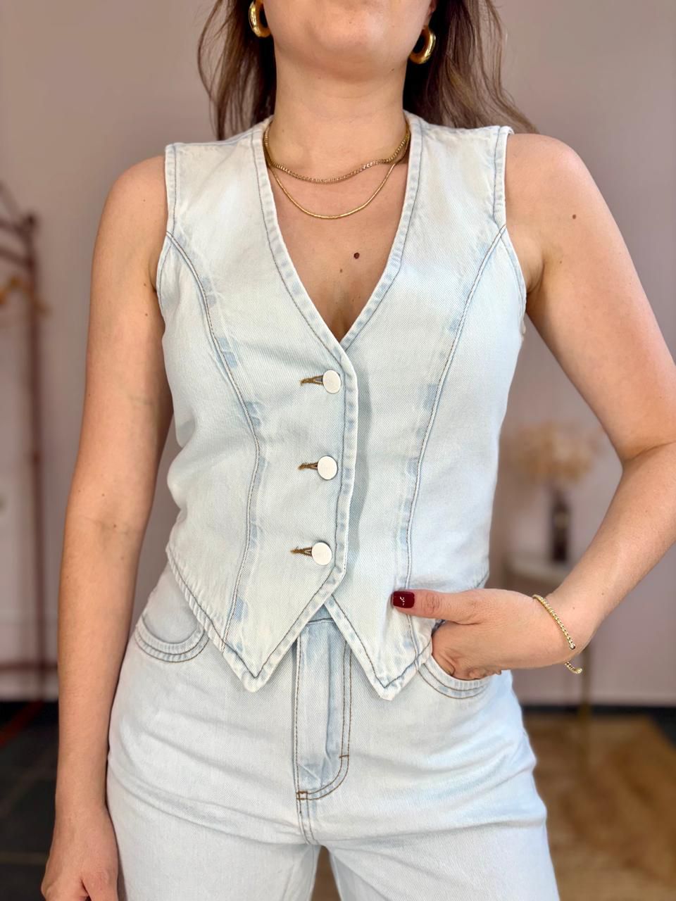 Colete Jeans - DONNA LELLA