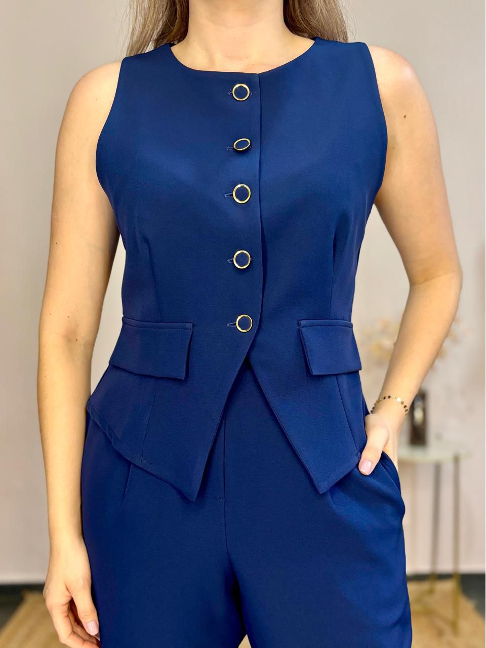 Colete Celeste Alfaiataria - DONNA LELLA